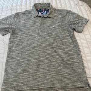 Tailor Vintage Heathered Gray Polo Shirt